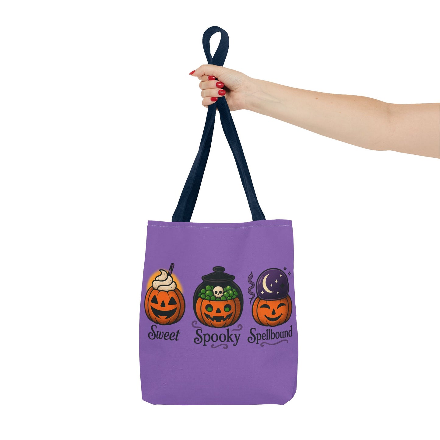 Halloween Pumpkin Tote Bag - Sweet Spooky Spellbound, Trick or Treat Bag, Fall Accessory, Autumn Decor, Gift for Halloween, [...]