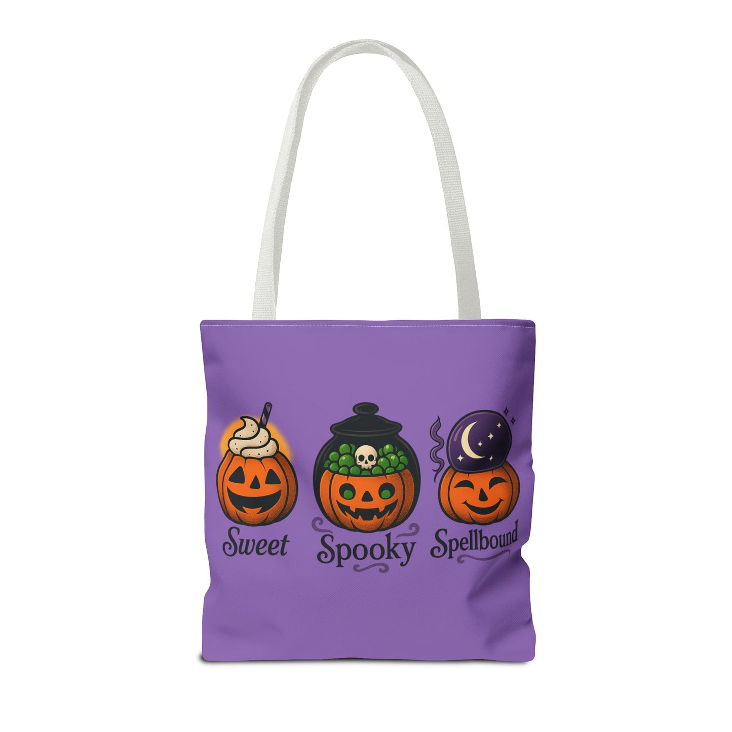 Halloween Pumpkin Tote Bag - Sweet Spooky Spellbound, Trick or Treat Bag, Fall Accessory, Autumn Decor, Gift for Halloween, [...]