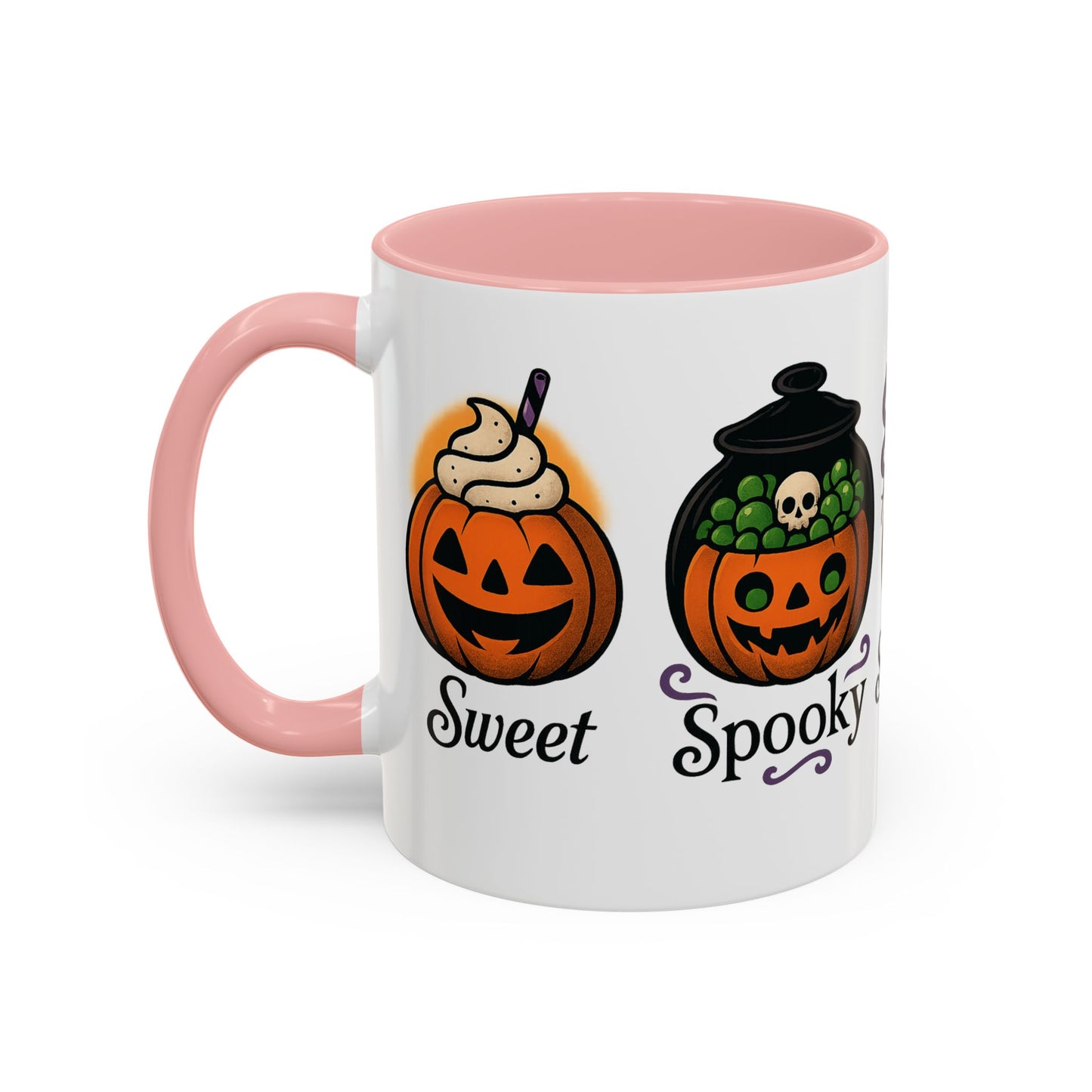 Halloween Pumpkin Accent Coffee Mug, Spooky Mug for Fall, Halloween Decor, Gift for Pumpkin Lovers, Coffee Enthusiast's Cup