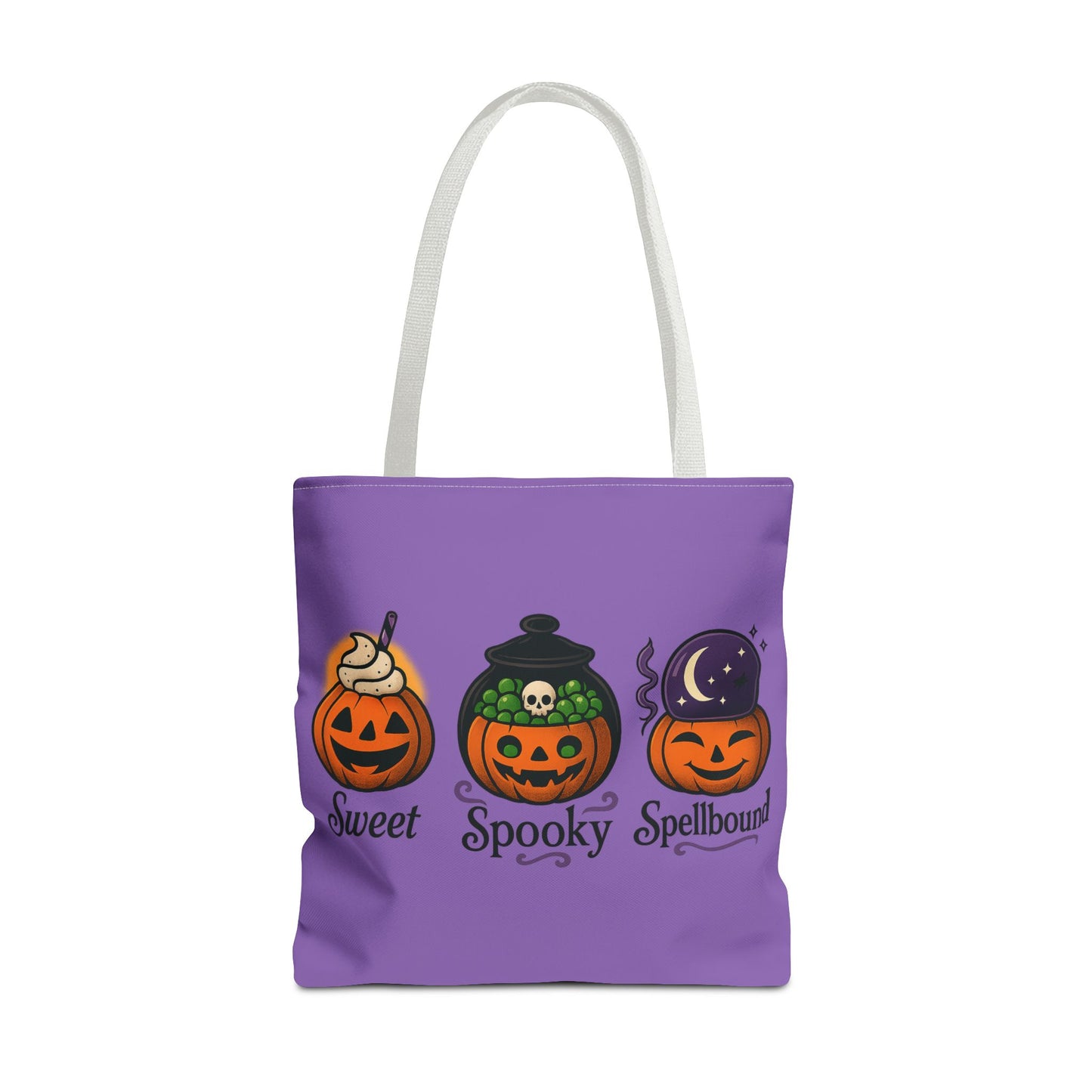 Halloween Pumpkin Tote Bag - Sweet Spooky Spellbound, Trick or Treat Bag, Fall Accessory, Autumn Decor, Gift for Halloween, [...]