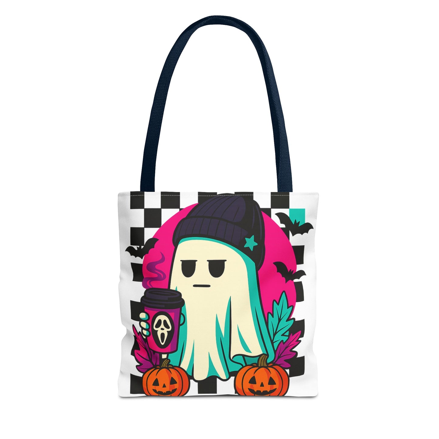 Spooky Ghost Tote Bag | Halloween Trick-or-Treat Tote, Cute Canvas Bag, Fall Accessories, Eco-Friendly Shopping Bag