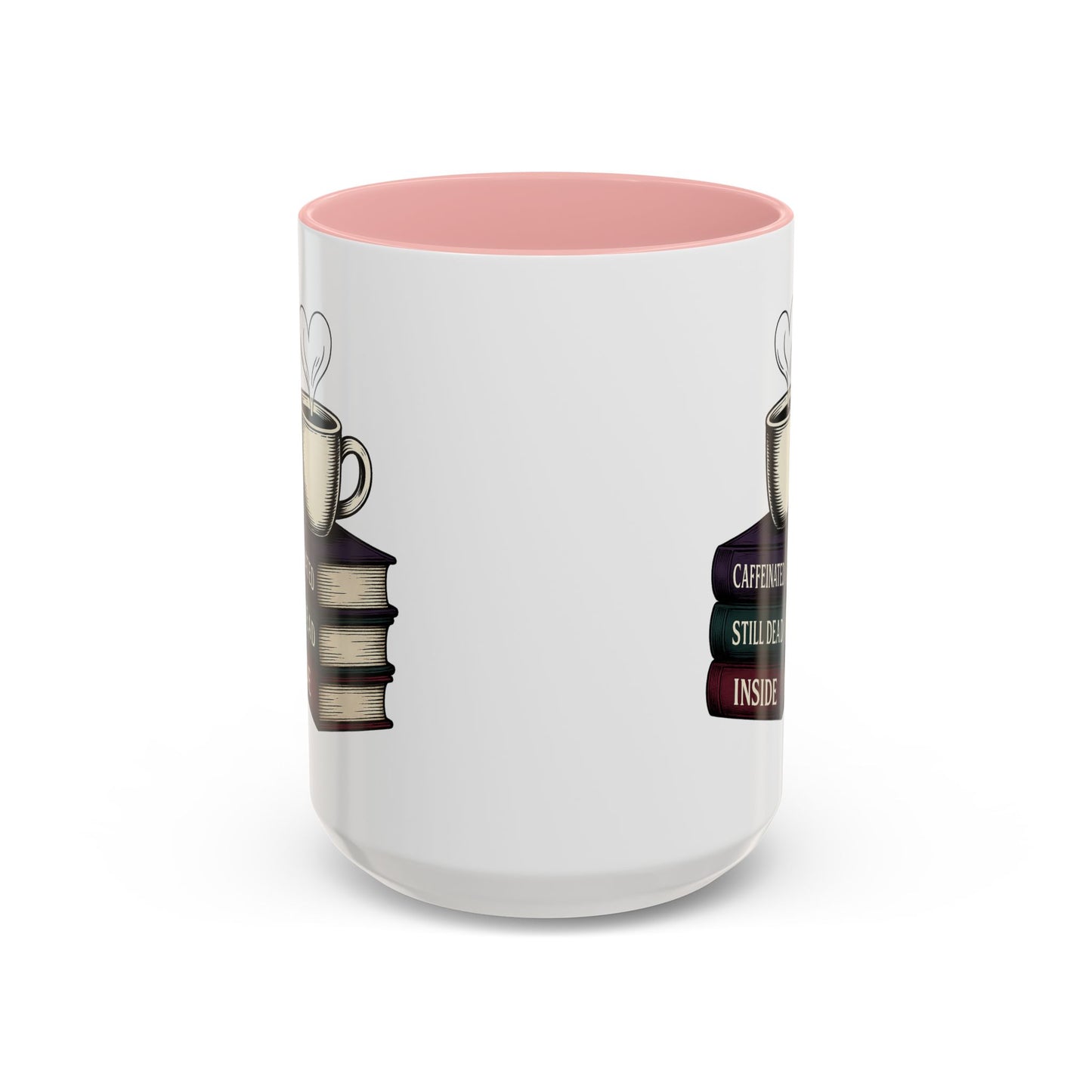 Coffee Lover's Accent Mug, Perfect Gift for Readers, Caffeine Enthusiasts, Book Lovers, Cozy Home Decor, Funny Coffee Cup
