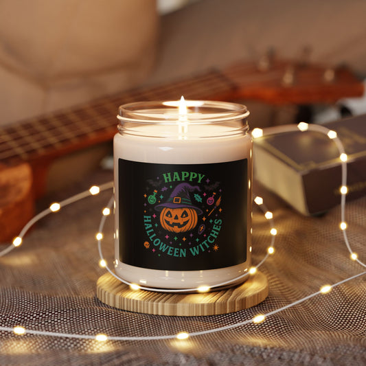 Happy Halloween Witches Soy Candle, Fall Decor, Pumpkin Candle, Halloween Gifts, Cozy Nights, Witchy Home Fragrance