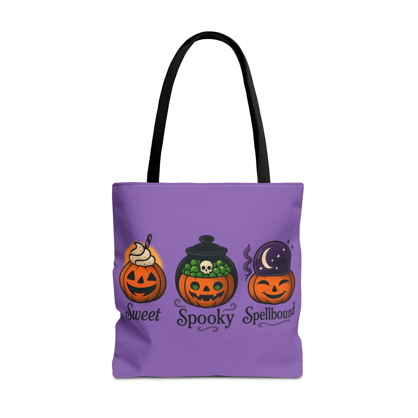 Halloween Pumpkin Tote Bag - Sweet Spooky Spellbound, Trick or Treat Bag, Fall Accessory, Autumn Decor, Gift for Halloween, [...]