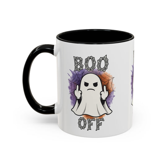 Funny Halloween Ghost Coffee Mug - Boo Off, Spooky Gift, Unique Halloween Decor, Party Favor, Witchy Humor