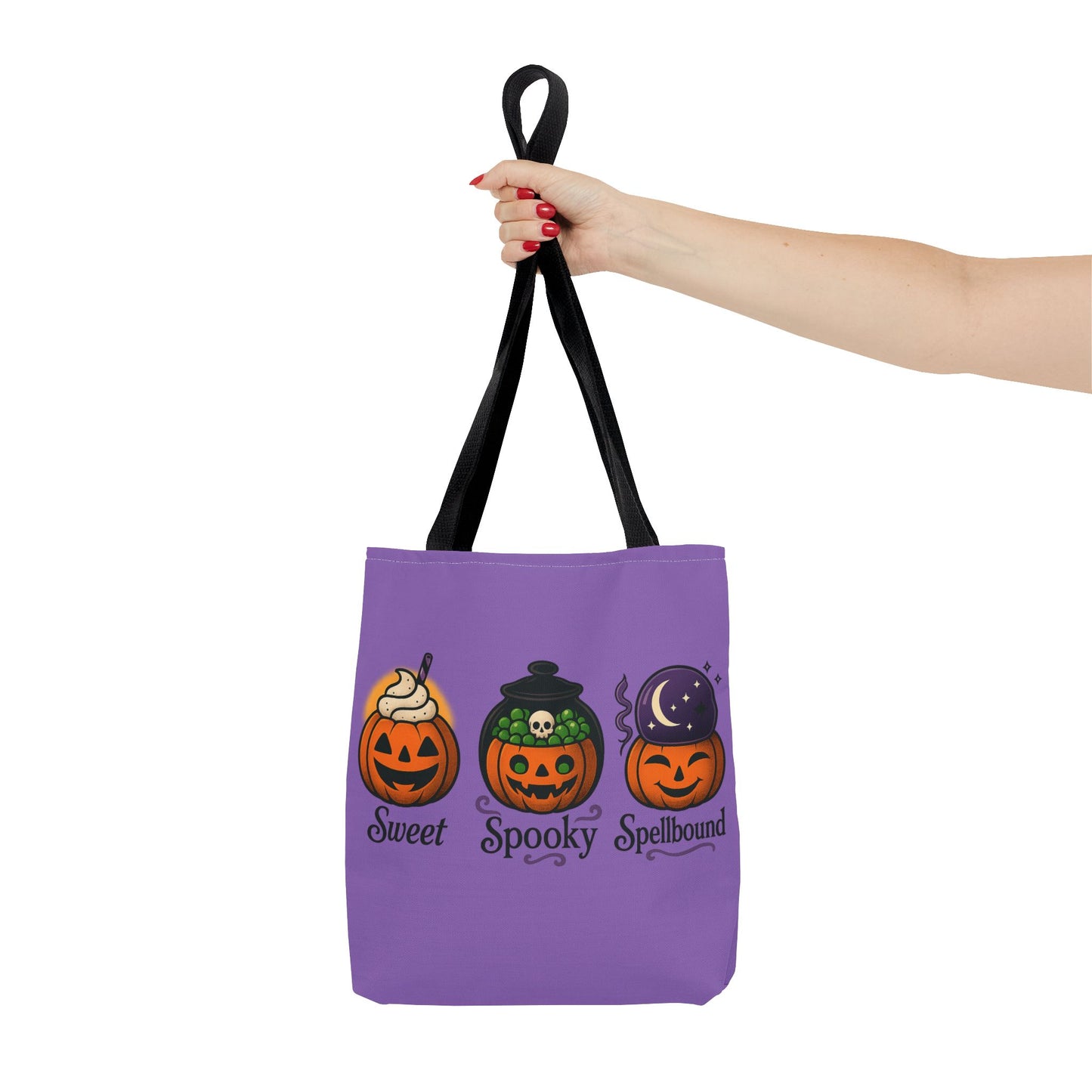 Halloween Pumpkin Tote Bag - Sweet Spooky Spellbound, Trick or Treat Bag, Fall Accessory, Autumn Decor, Gift for Halloween, [...]