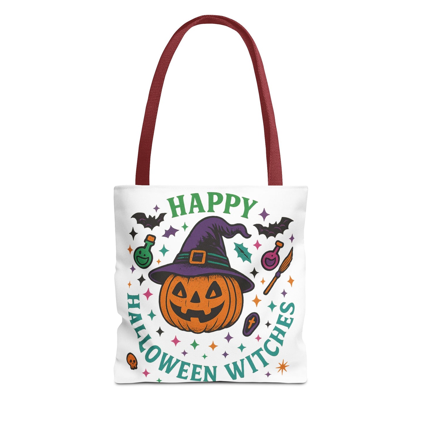 Halloween Witches Tote Bag, Spooky Season Carryall, Witchy Gift, Trick or Treat Bag, Eco-Friendly Shopper, Fall Festival Accessory