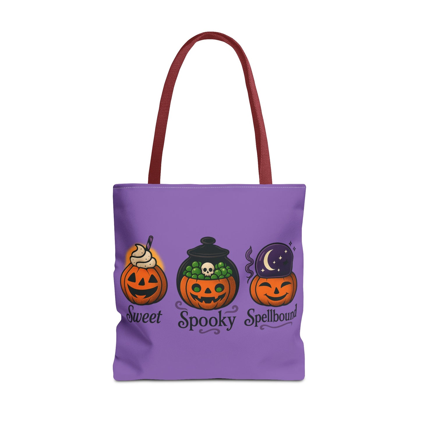 Halloween Pumpkin Tote Bag - Sweet Spooky Spellbound, Trick or Treat Bag, Fall Accessory, Autumn Decor, Gift for Halloween, [...]