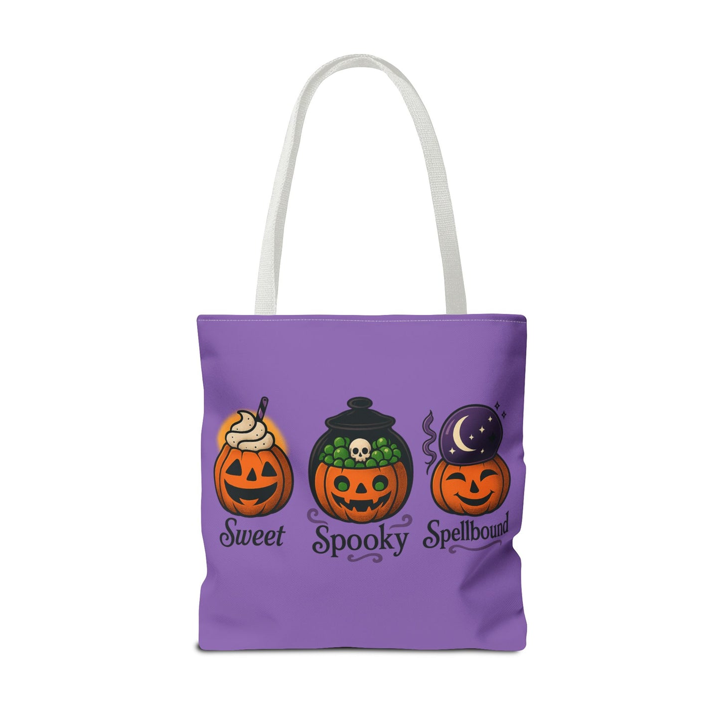 Halloween Pumpkin Tote Bag - Sweet Spooky Spellbound, Trick or Treat Bag, Fall Accessory, Autumn Decor, Gift for Halloween, [...]
