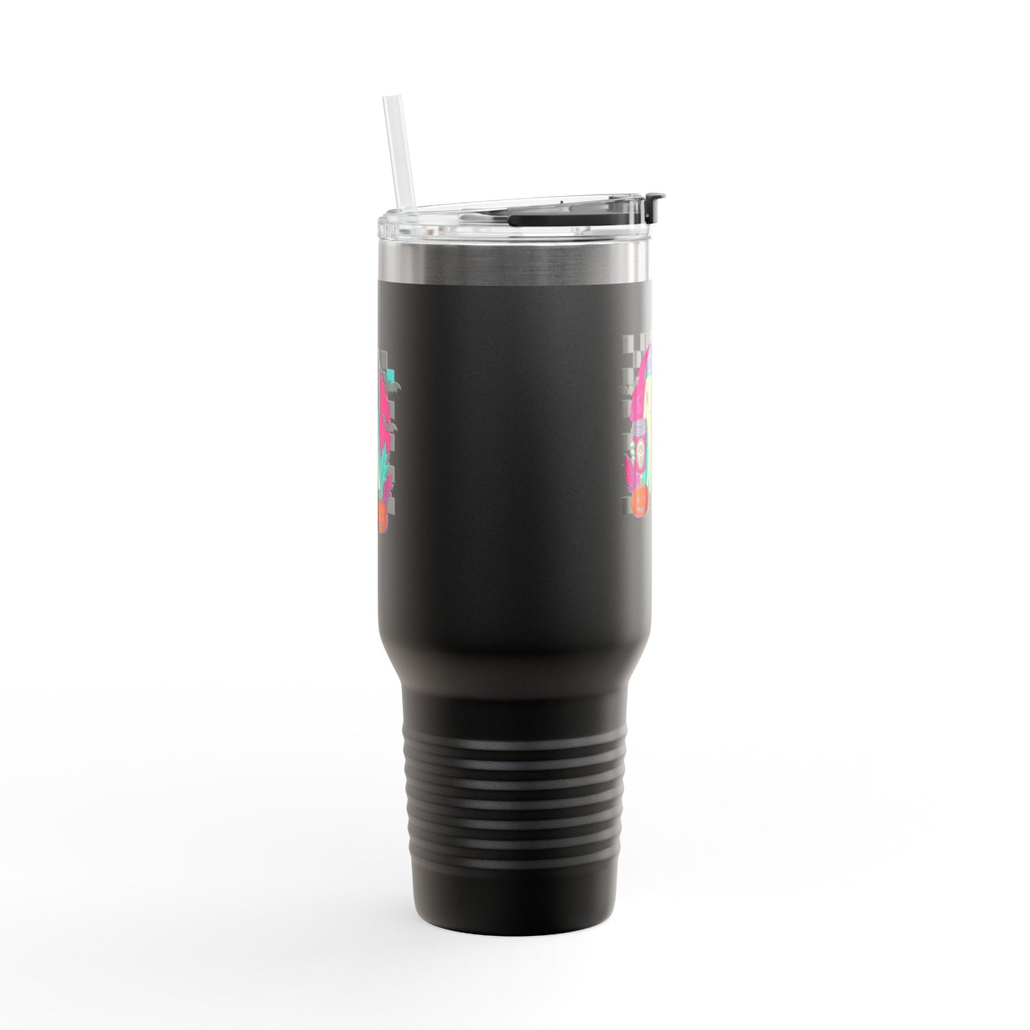 Insulated Travel Mug with Fun Halloween Ghost Design, Perfect for Fall, Coffee Lovers, Travel, Gifts, Party Favors, 40oz Drinkware