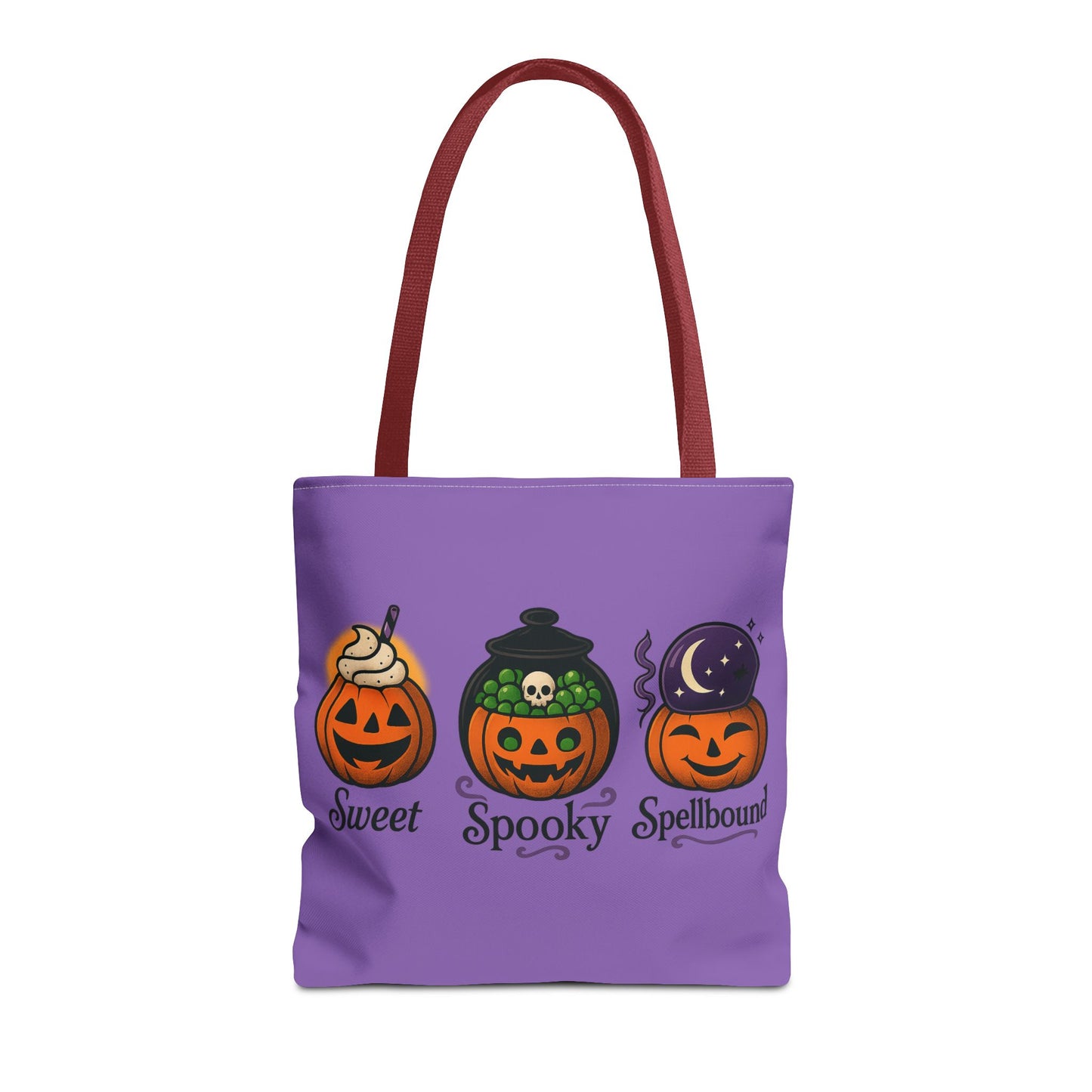 Halloween Pumpkin Tote Bag - Sweet Spooky Spellbound, Trick or Treat Bag, Fall Accessory, Autumn Decor, Gift for Halloween, [...]