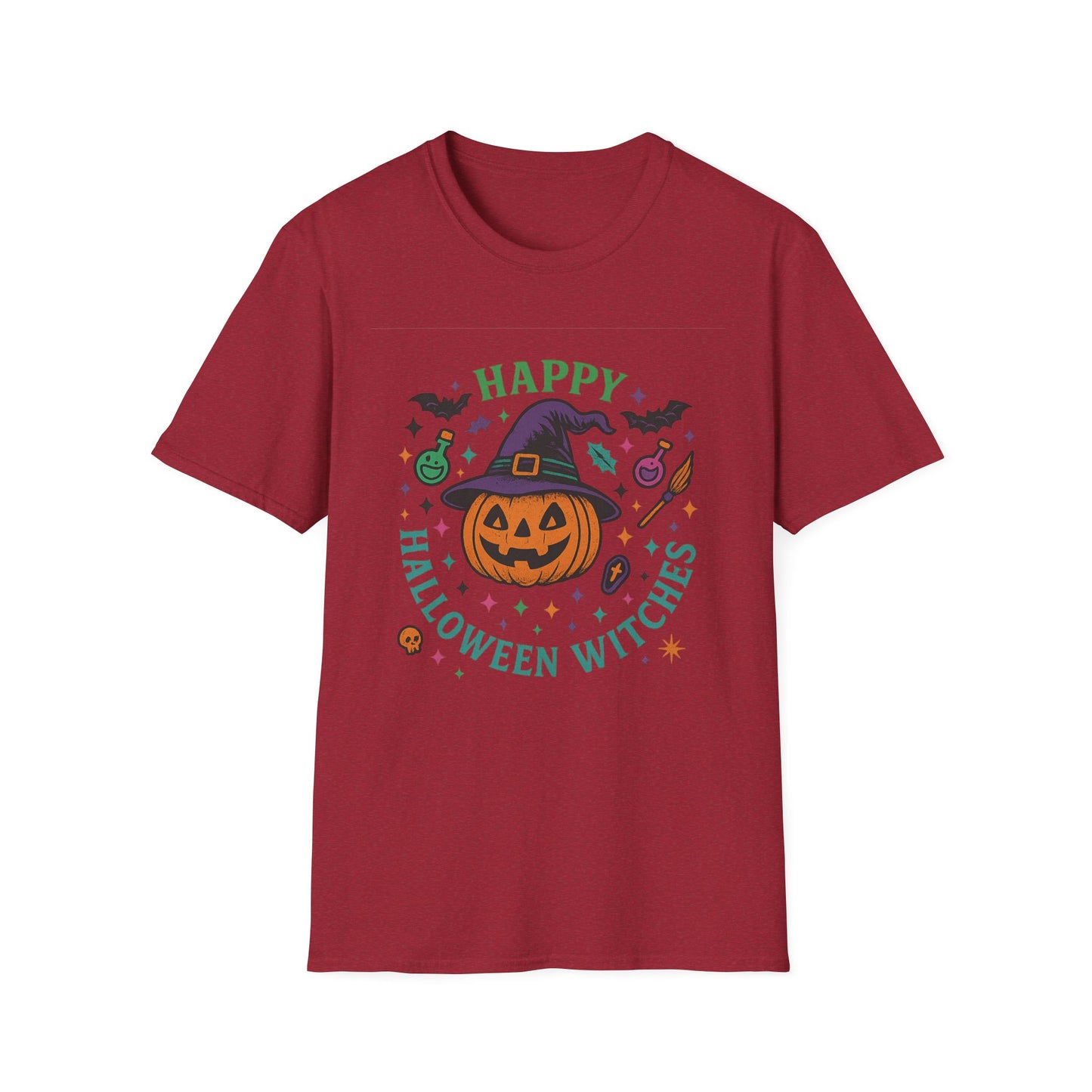 Happy Halloween Witches T-Shirt, Unisex Tee, Halloween Costume Shirt, Fall Fest Tee, Witch Lover Gift, Pumpkin Graphic Tee