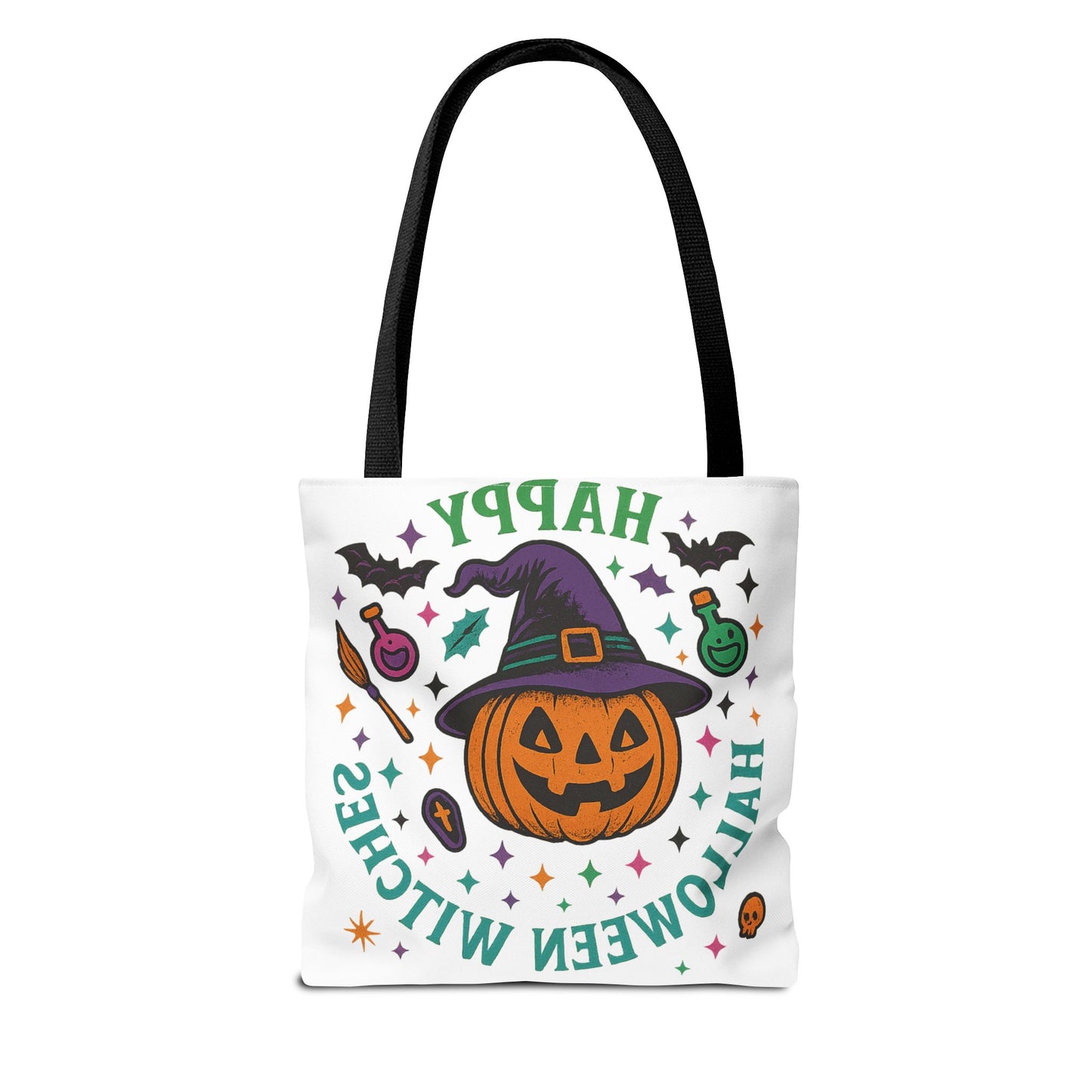 Halloween Witches Tote Bag, Spooky Season Carryall, Witchy Gift, Trick or Treat Bag, Eco-Friendly Shopper, Fall Festival Accessory