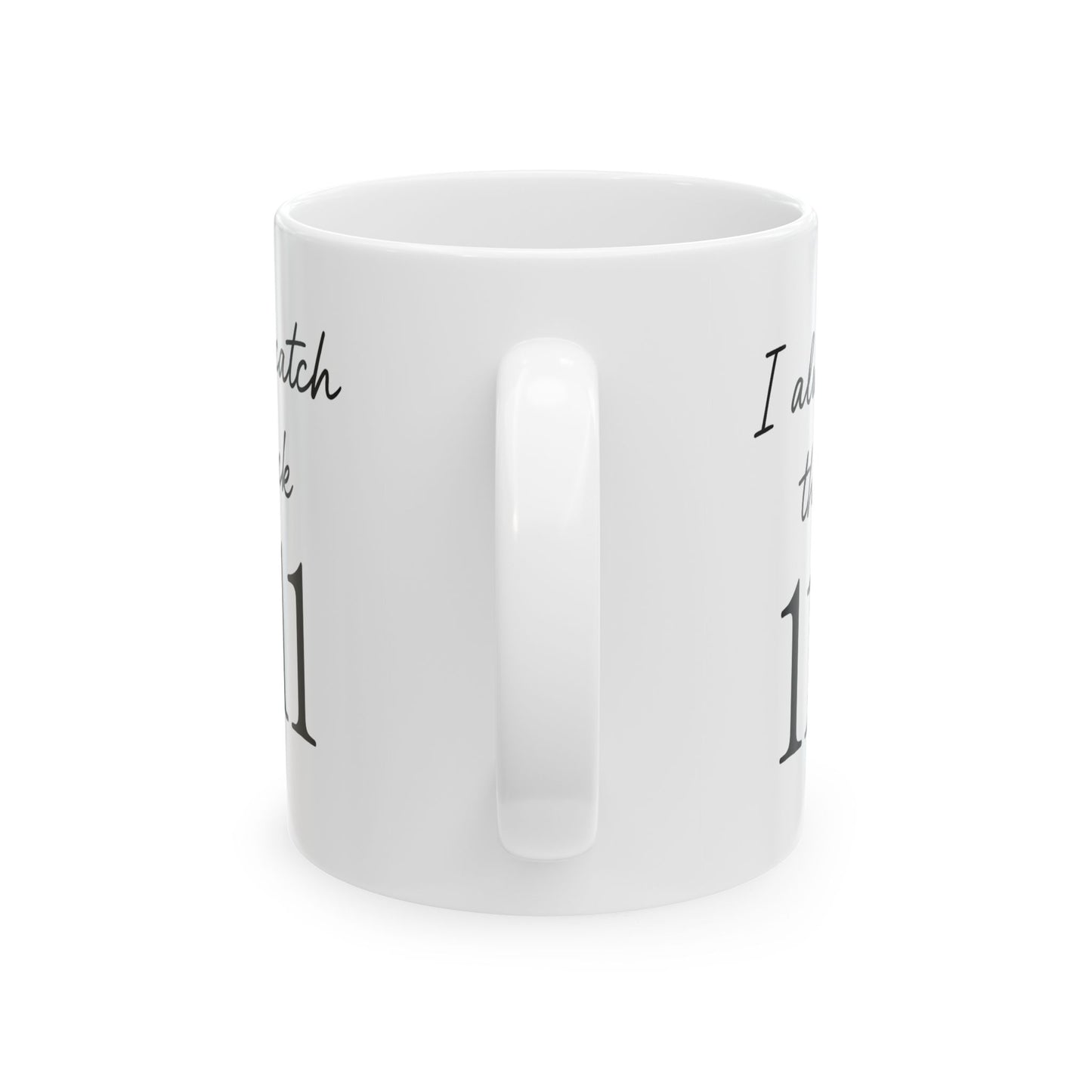 11:11 Catcher Ceramic Mug – Perfect Gift for Dreamers, Motivational Coffee Cup, Spiritual Mug, Daily Inspiration, Unique Home Decor