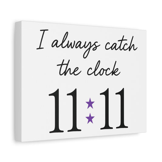Inspirational Wall Art Canvas, Home Decor, Gift for Her, Positive Vibes, Mindfulness Decor, 11:11 Motivation