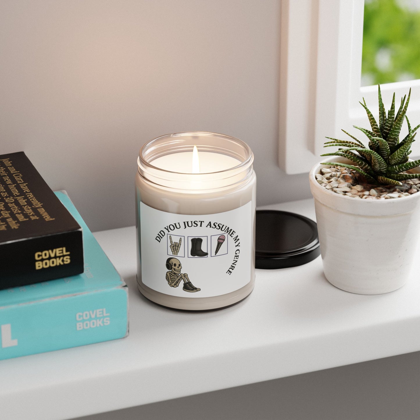 Whimsical Scented Candle for Music Lovers | Unique Gift for Birthdays, Halloween, Home Decor, Relaxation, Aroma Therapy