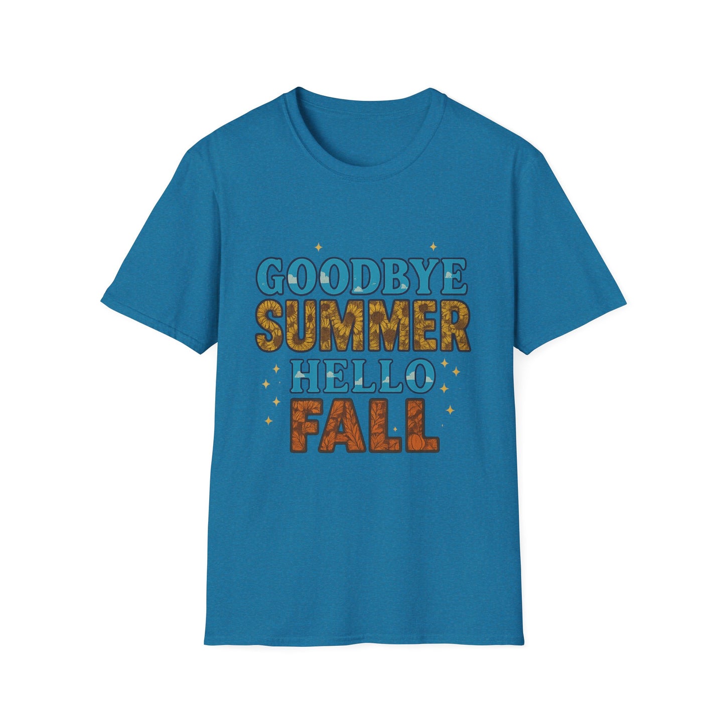 Autumn Vibes Tee | Goodbye Summer Hello Fall Shirt, Casual Fall Apparel, Unisex T-Shirt, Seasonal Fashion, Gift for Her/Him