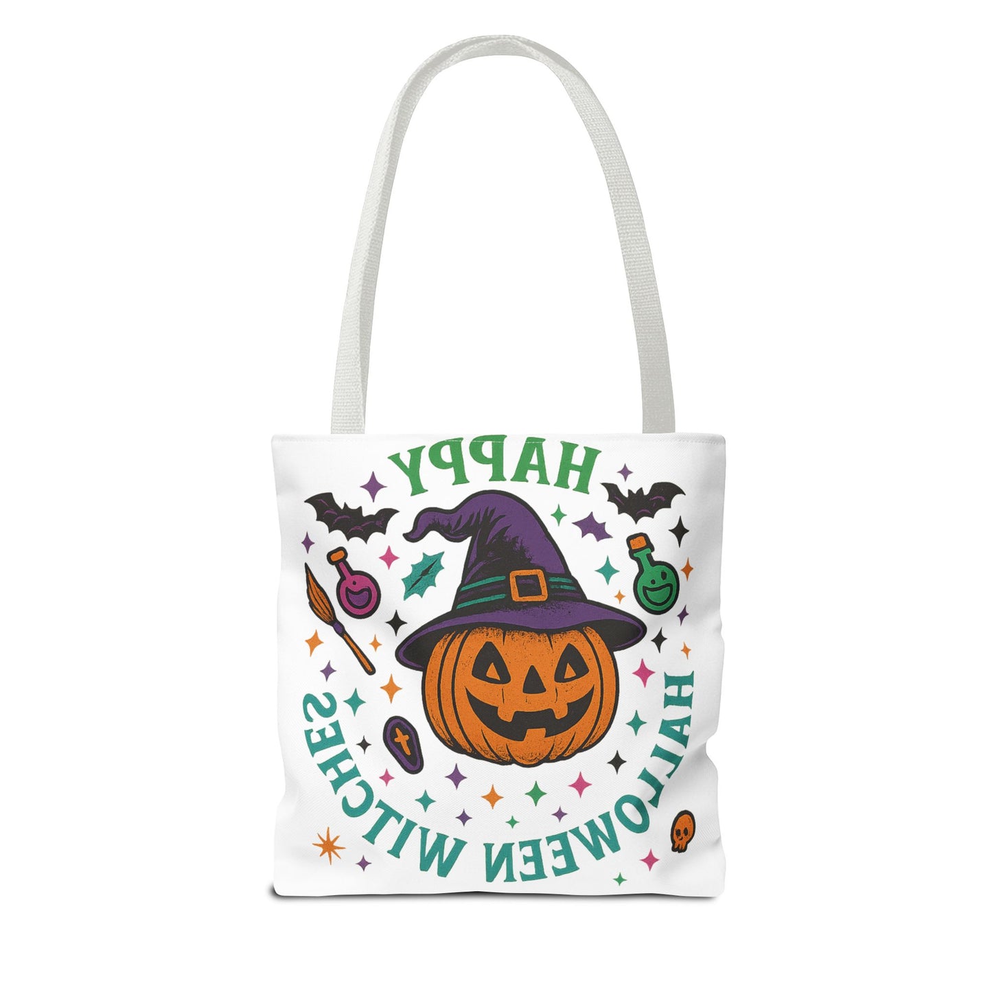 Halloween Witches Tote Bag, Spooky Season Carryall, Witchy Gift, Trick or Treat Bag, Eco-Friendly Shopper, Fall Festival Accessory