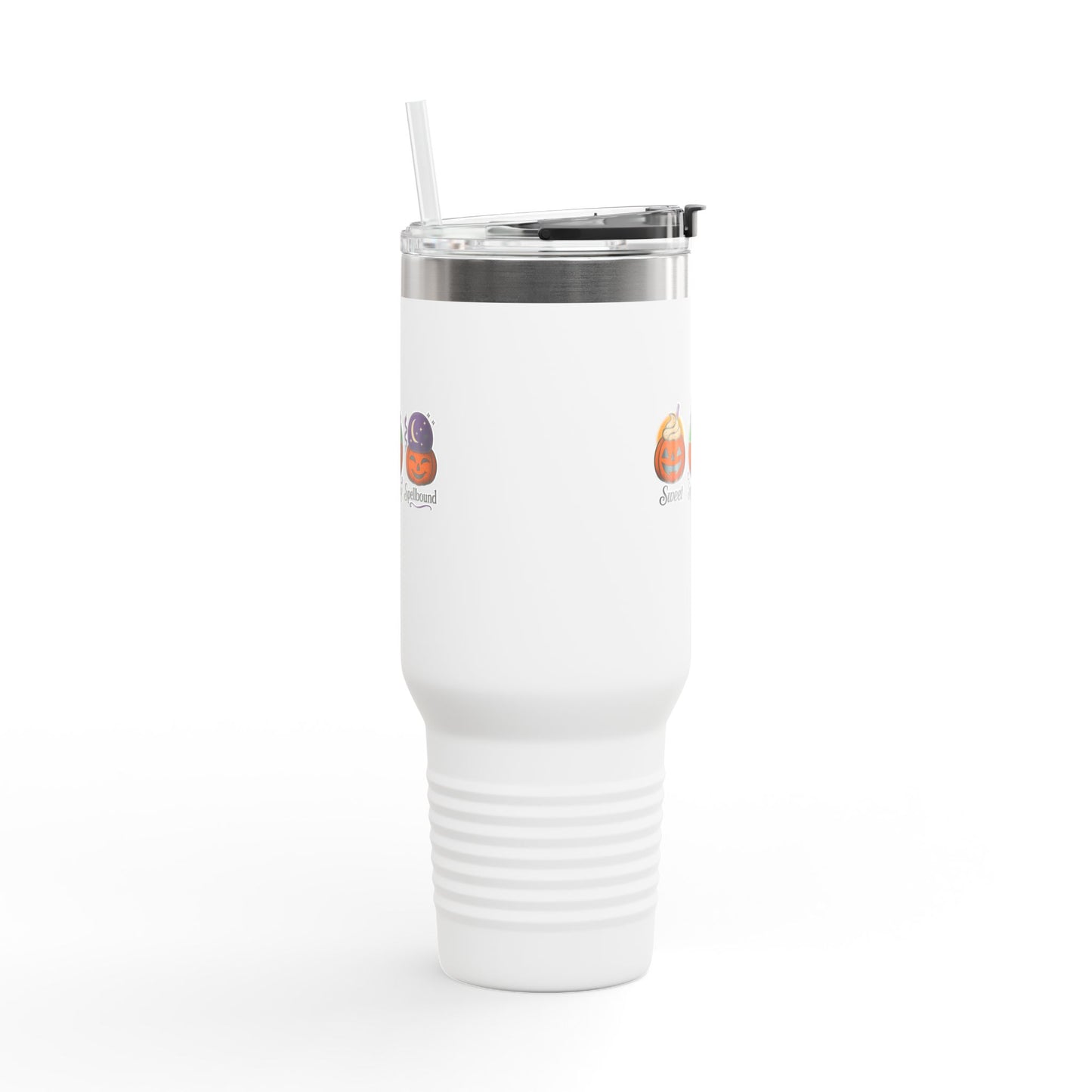 Halloween Insulated Travel Mug, 40oz | Perfect for Fall, Spooky Season, Gift for Coffee Lovers, Pumpkin Design, Travel Mug for Hot Drinks