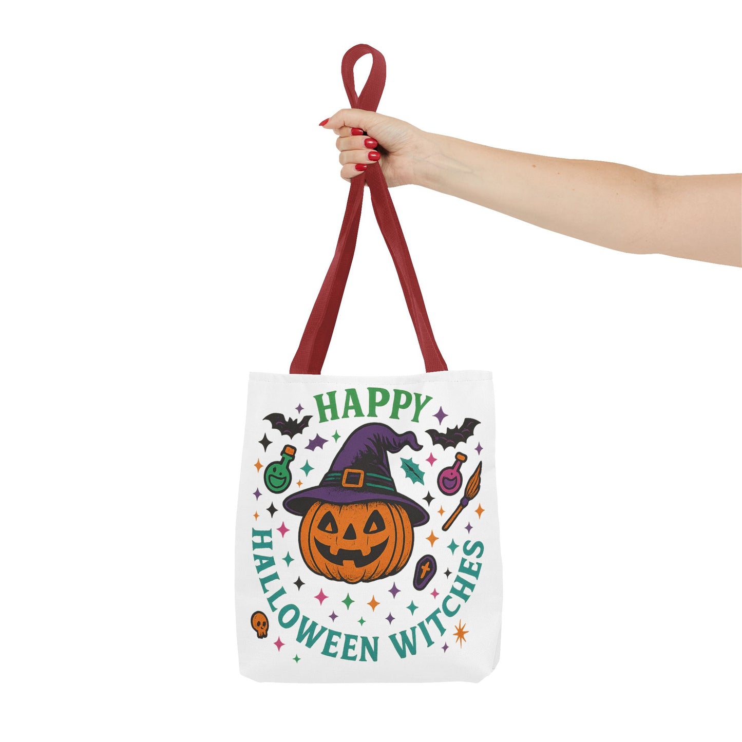 Halloween Witches Tote Bag, Spooky Season Carryall, Witchy Gift, Trick or Treat Bag, Eco-Friendly Shopper, Fall Festival Accessory