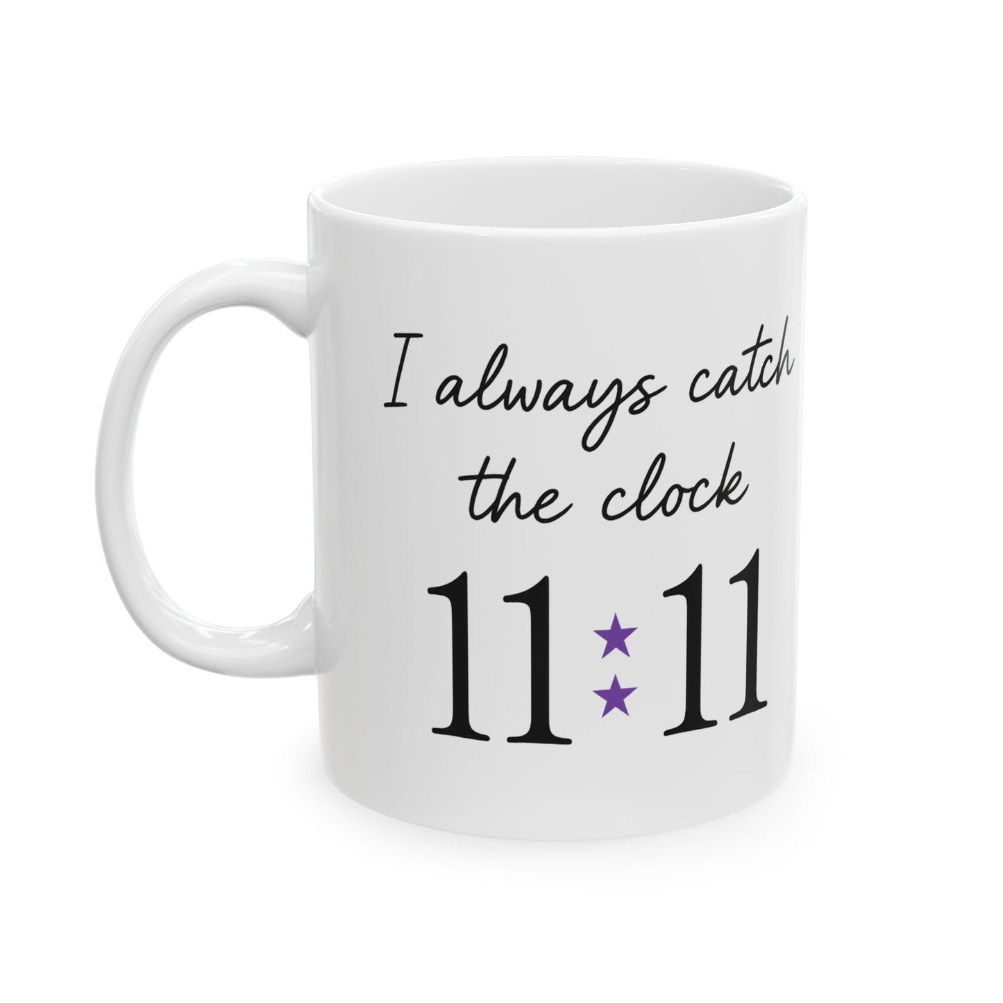 11:11 Catcher Ceramic Mug – Perfect Gift for Dreamers, Motivational Coffee Cup, Spiritual Mug, Daily Inspiration, Unique Home Decor