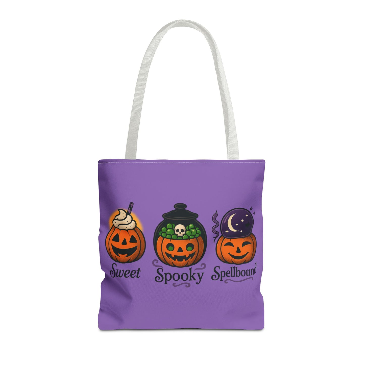 Halloween Pumpkin Tote Bag - Sweet Spooky Spellbound, Trick or Treat Bag, Fall Accessory, Autumn Decor, Gift for Halloween, [...]