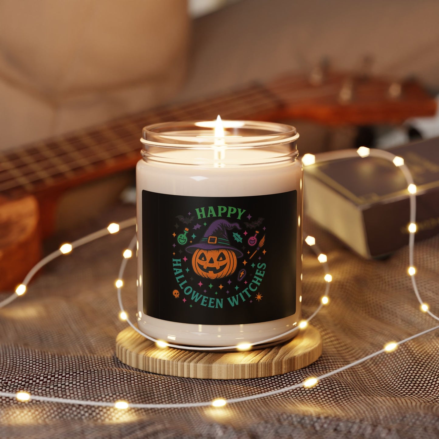 Happy Halloween Witches Soy Candle, Fall Decor, Pumpkin Candle, Halloween Gifts, Cozy Nights, Witchy Home Fragrance