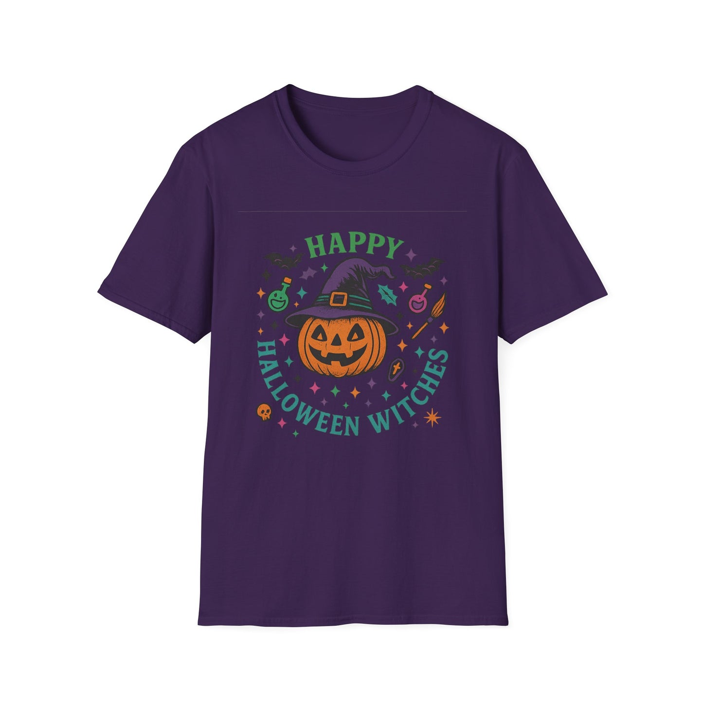 Happy Halloween Witches T-Shirt, Unisex Tee, Halloween Costume Shirt, Fall Fest Tee, Witch Lover Gift, Pumpkin Graphic Tee