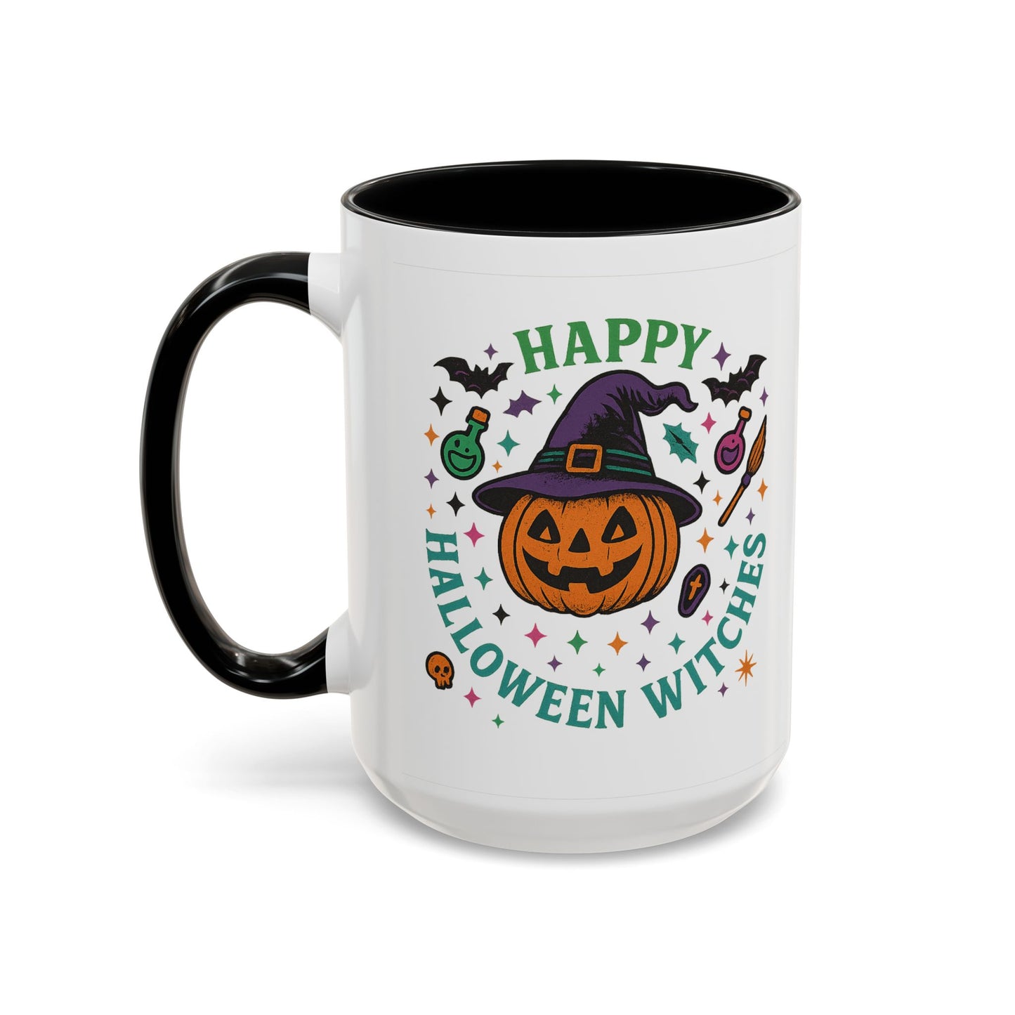 Halloween Witches Coffee Mug - Spooky Seasonal Drinkware, Perfect for Fall, Halloween Parties, Witch Lovers, Gifting