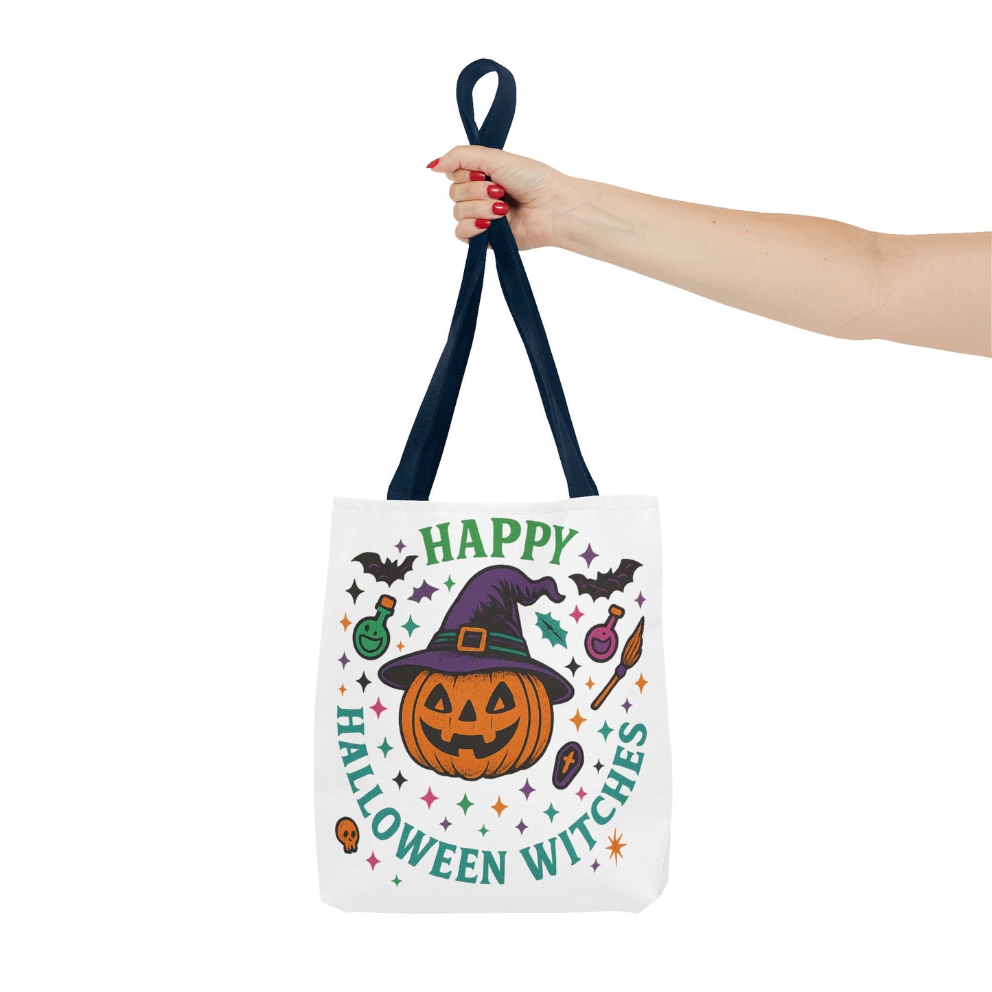 Halloween Witches Tote Bag, Spooky Season Carryall, Witchy Gift, Trick or Treat Bag, Eco-Friendly Shopper, Fall Festival Accessory