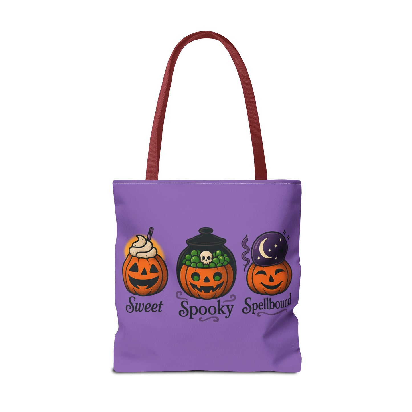 Halloween Pumpkin Tote Bag - Sweet Spooky Spellbound, Trick or Treat Bag, Fall Accessory, Autumn Decor, Gift for Halloween, [...]