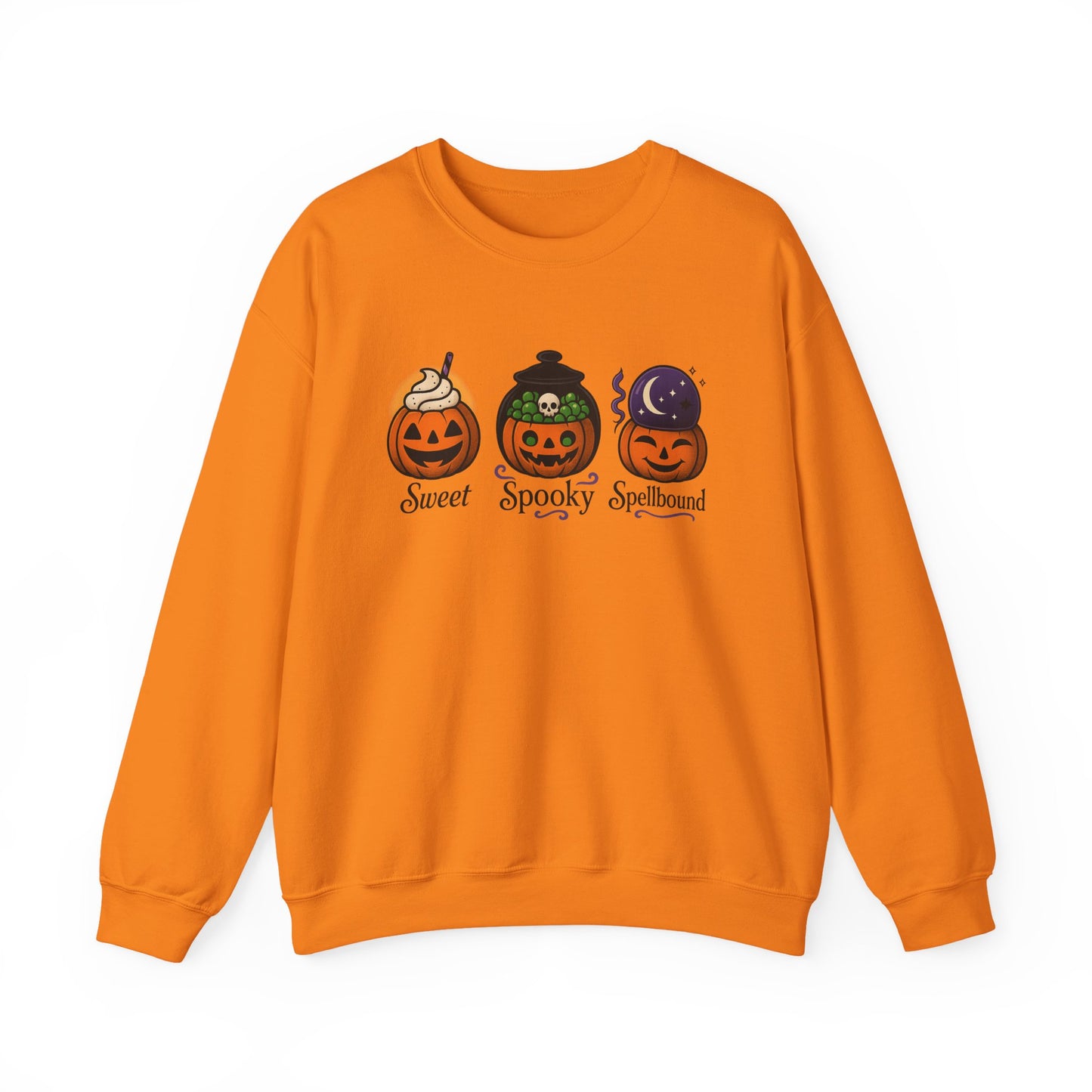Halloween Pumpkin Sweatshirt - Spooky Design, Cozy Unisex Crewneck for Fall, Halloween Apparel, Cute Gift, Autumn Fashion