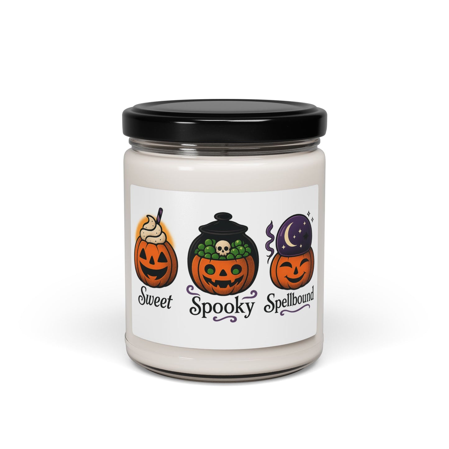 Halloween Themed Scented Soy Candle, Spooky Candle, Fall Decor, Halloween Gift, Cozy Home Fragrance, Autumn Candle, Seasonal Candle
