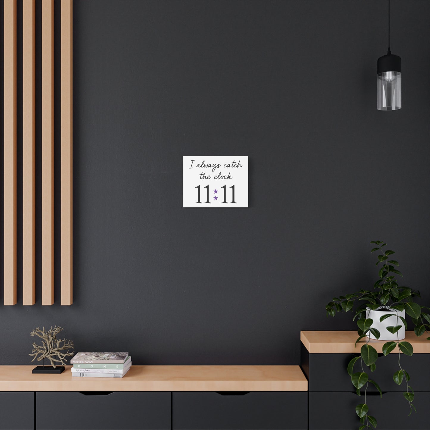 Inspirational Wall Art Canvas, Home Decor, Gift for Her, Positive Vibes, Mindfulness Decor, 11:11 Motivation